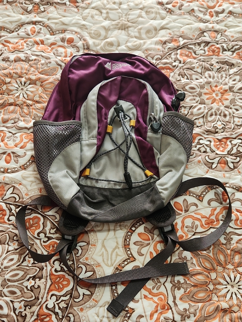 MEC Purple and Gray Outdoor Daypack Kids Backpack